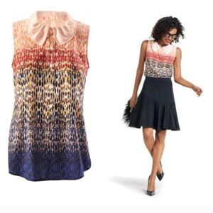 Cabi Style 3078 "Love" Sleeveless Button Front Ombre Blouse